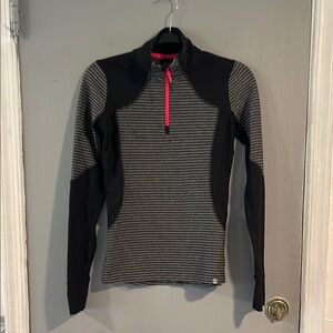 Mondetta athleisure 1/4 zip striped ls top size‎ XS